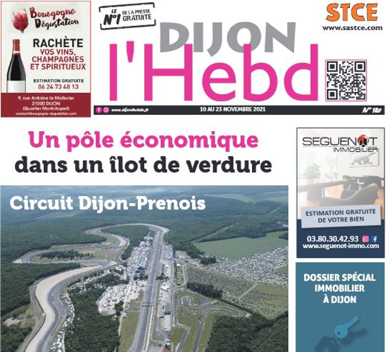 La Une du nouveau numéro du journal Dijon l'hebdo
